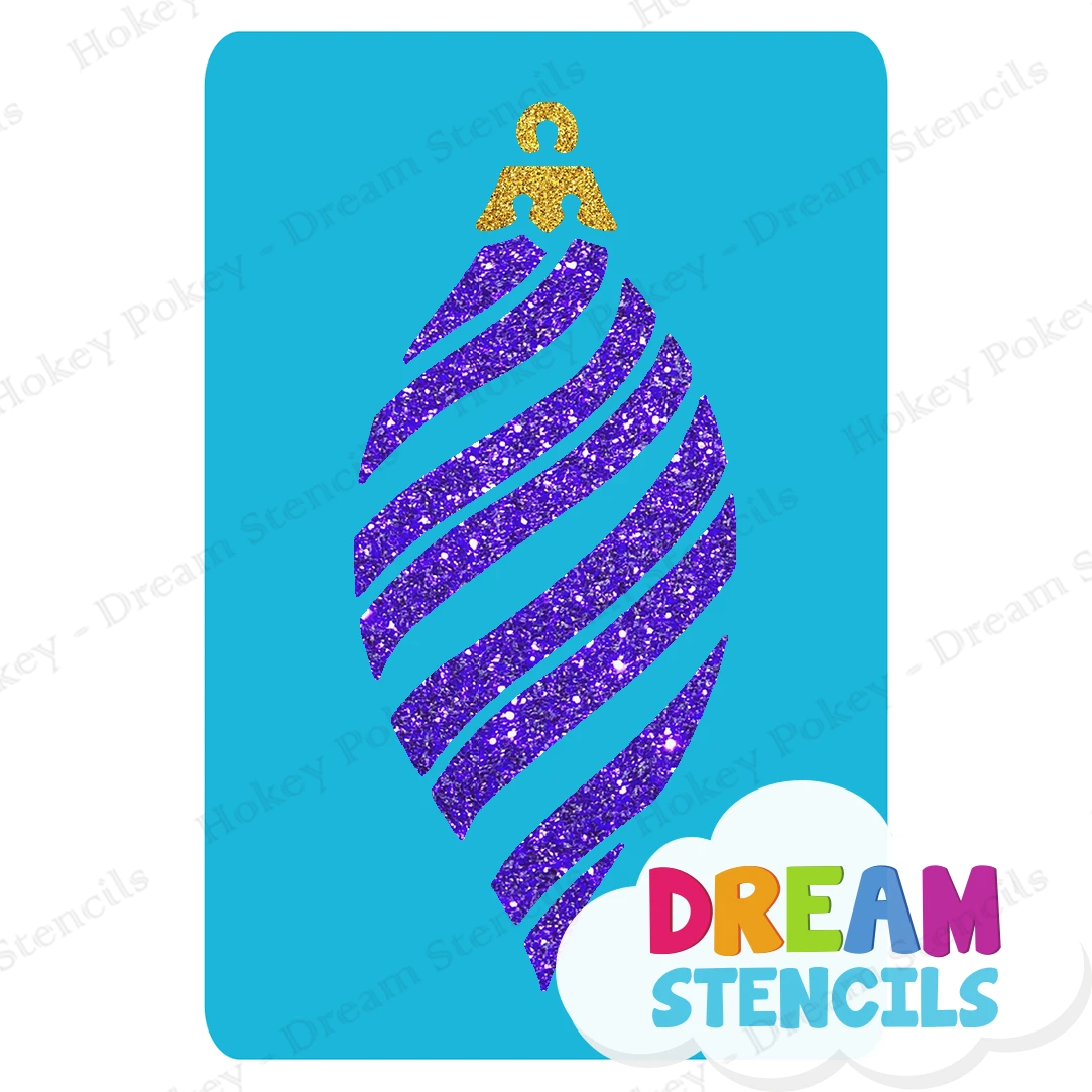 Striped Ornament Glitter Tattoo Stencil - HP-249 (5pc Pack) 3 Striped Ornament Glitter Tattoo Stencil - HP-249 (5pc Pack)