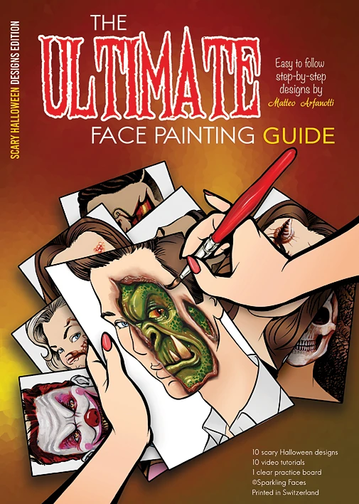 Sparkling Faces - The Ultimate Face Painting Guide - Scary Halloween Designs By Matteo Arfanotti 3 Sparkling Faces - The Ultimate Face Painting Guide - Scary Halloween Designs By Matteo Arfanotti