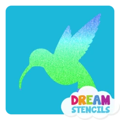 Hummingbird Glitter Tattoo Stencil - HP-289 (5pc Pack)