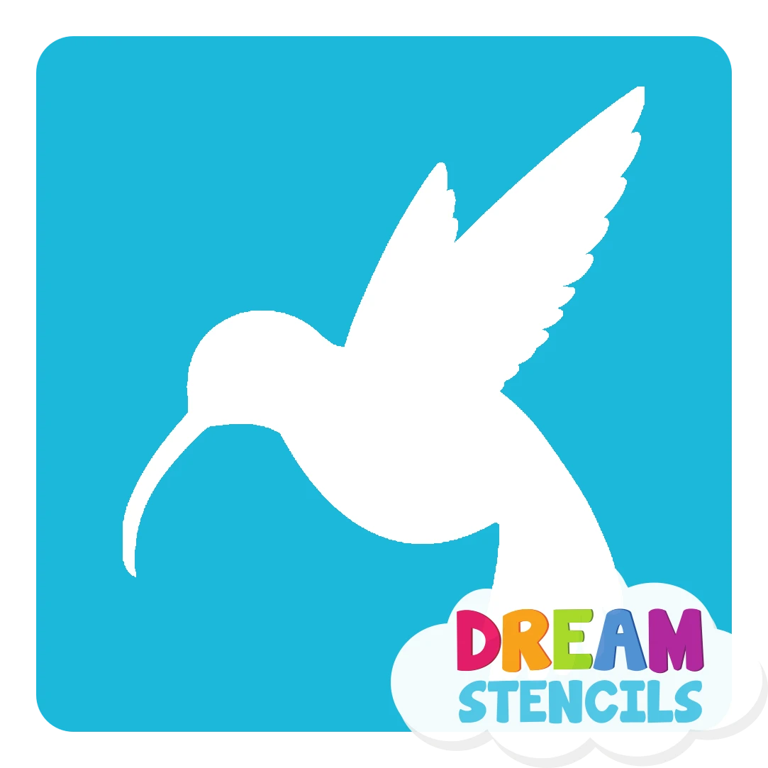 Hummingbird Glitter Tattoo Stencil - HP-289 (5pc Pack) 4 Hummingbird Glitter Tattoo Stencil - HP-289 (5pc Pack) - Image 2