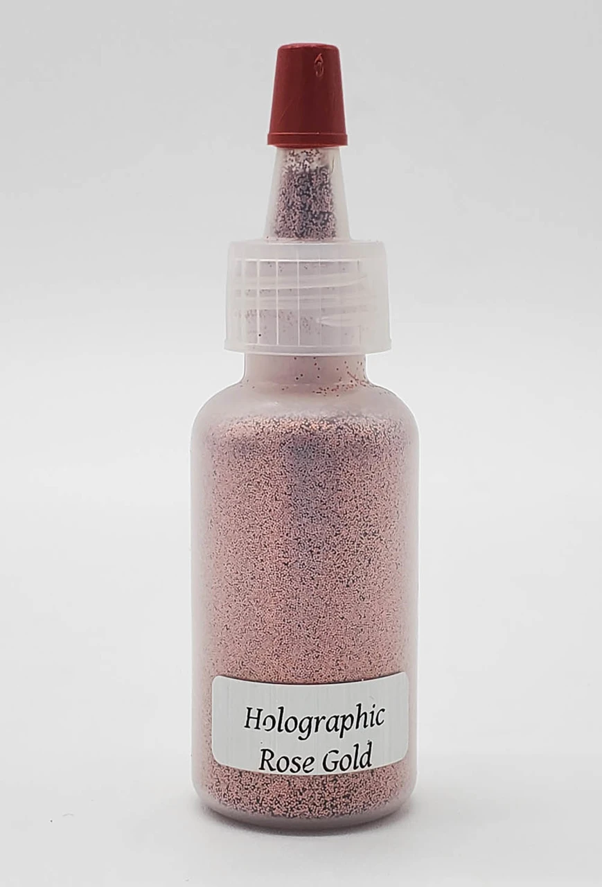 ABA Holographic Rose Gold GLITTER (15ml) 4 ABA Holographic Rose Gold GLITTER (15ml) - Image 2