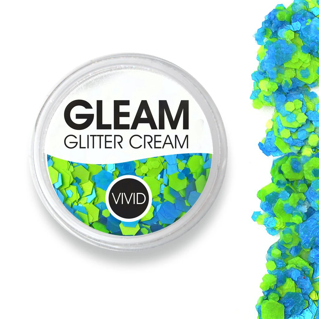 Vivid Glitter Cream - Gleam Nu-Ocean UV (25g) 3 Vivid Glitter Cream - Gleam Nu-Ocean UV (25g)