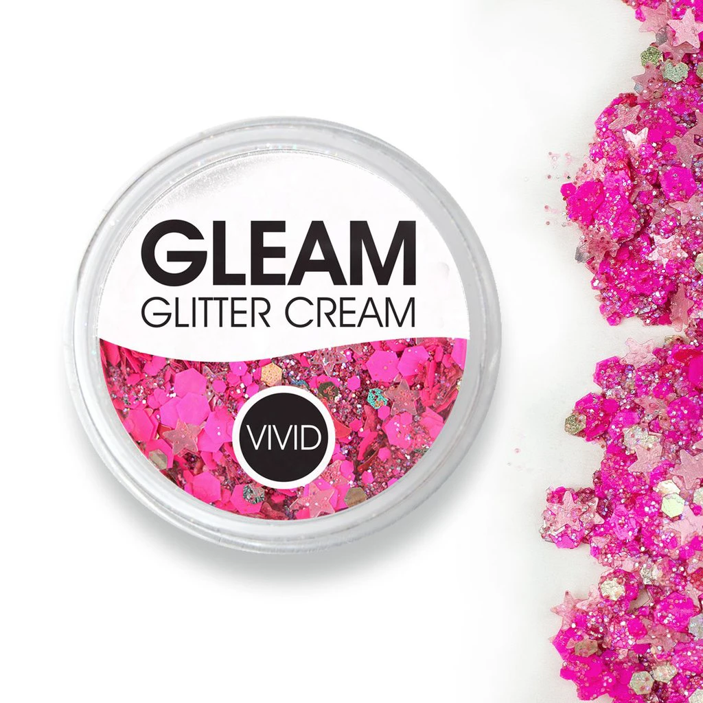 Vivid Glitter Cream - Gleam Watermelon UV (25g) 3 Vivid Glitter Cream - Gleam Watermelon UV (25g)