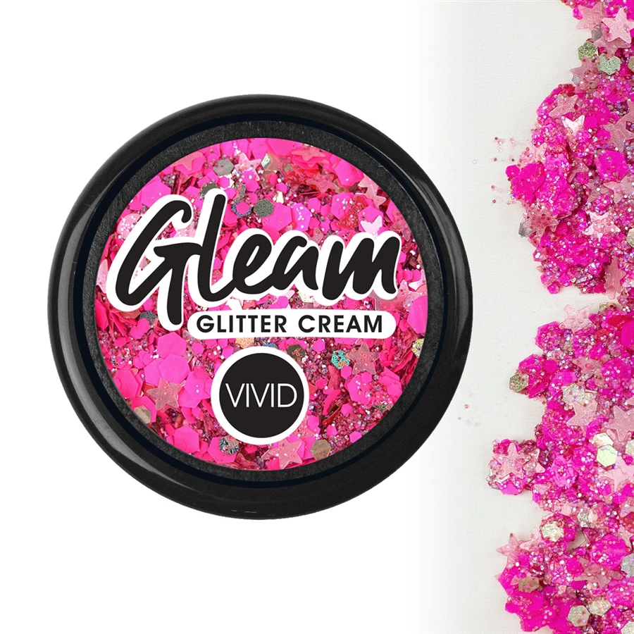 Vivid Glitter Cream - Gleam Watermelon UV (25g) 4 Vivid Glitter Cream - Gleam Watermelon UV (25g) - Image 2