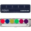 Kryolan Aquacolor 6-Color Palette - Basic / UV Dayglow