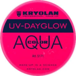 Kryolan Aquacolor - Cosmetic Grade UV-Dayglow Face Paint - Magenta (8 Ml)