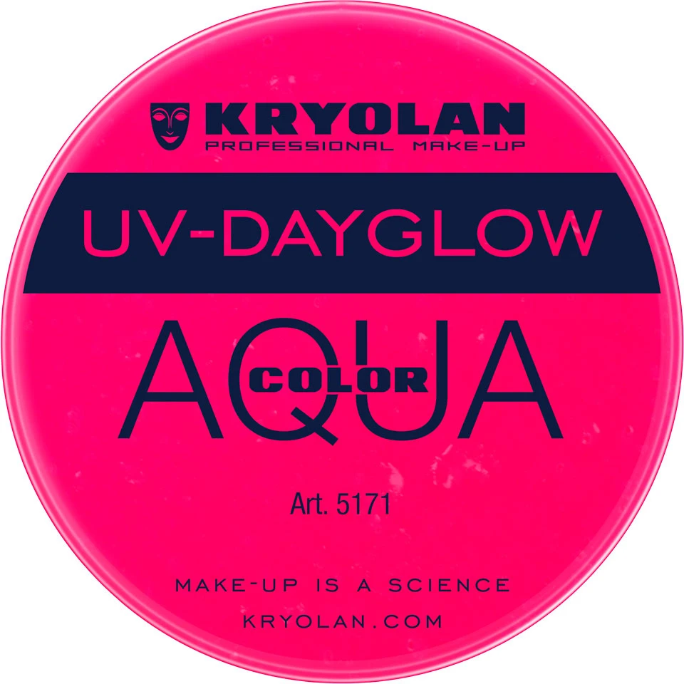 Kryolan Aquacolor - Cosmetic Grade UV-Dayglow Face Paint - Magenta (8 Ml) 3 Kryolan Aquacolor - Cosmetic Grade UV-Dayglow Face Paint - Magenta (8 Ml)