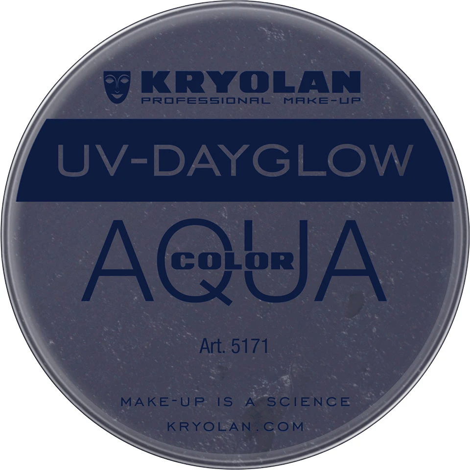 Kryolan Aquacolor - Cosmetic Grade UV-Dayglow Face Paint - Black (8 Ml) 3 Kryolan Aquacolor - Cosmetic Grade UV-Dayglow Face Paint - Black (8 Ml)