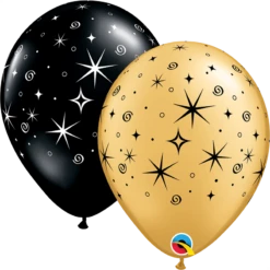 Qualatex 11'' Sparkles And Swirls Latex Balloons 50/bag