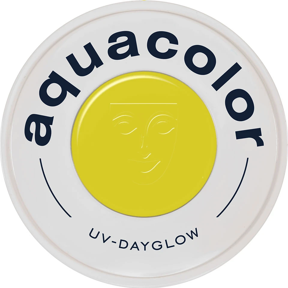 Kryolan Aquacolor - Cosmetic Grade UV-Dayglow Face Paint - Yellow (30 Ml) 3 Kryolan Aquacolor - Cosmetic Grade UV-Dayglow Face Paint - Yellow (30 Ml)