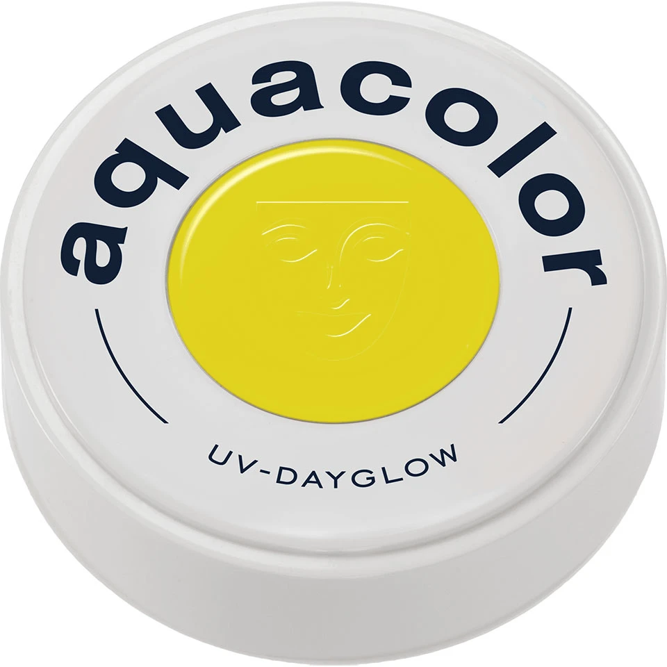 Kryolan Aquacolor - Cosmetic Grade UV-Dayglow Face Paint - Yellow (30 Ml) 4 Kryolan Aquacolor - Cosmetic Grade UV-Dayglow Face Paint - Yellow (30 Ml) - Image 2