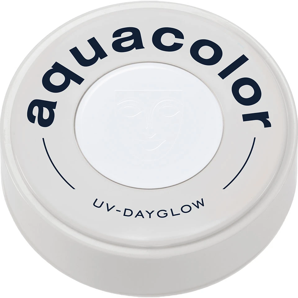 Kryolan Aquacolor - Cosmetic Grade UV-Dayglow Face Paint - White (30 Ml) 4 Kryolan Aquacolor - Cosmetic Grade UV-Dayglow Face Paint - White (30 Ml) - Image 2