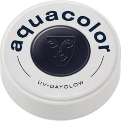 Kryolan Aquacolor - Cosmetic Grade UV-Dayglow Face Paint - Black (30 Ml) -Face Painting Supplies Store 0021182 kryolan aquacolor cosmetic grade uv dayglow face paint black 30 ml