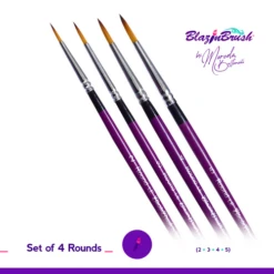 Blazin Brush By Marcela Bustamante - Set Of 4 Round Brushes