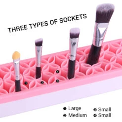 Silicone Brush Holder - Pink -Face Painting Supplies Store 0021416 silicone brush holder pink