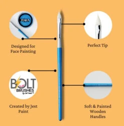 BOLT Brushes - Diamond Collection Flower #2 -Face Painting Supplies Store 0021438 bolt brushes diamond collection flower 2