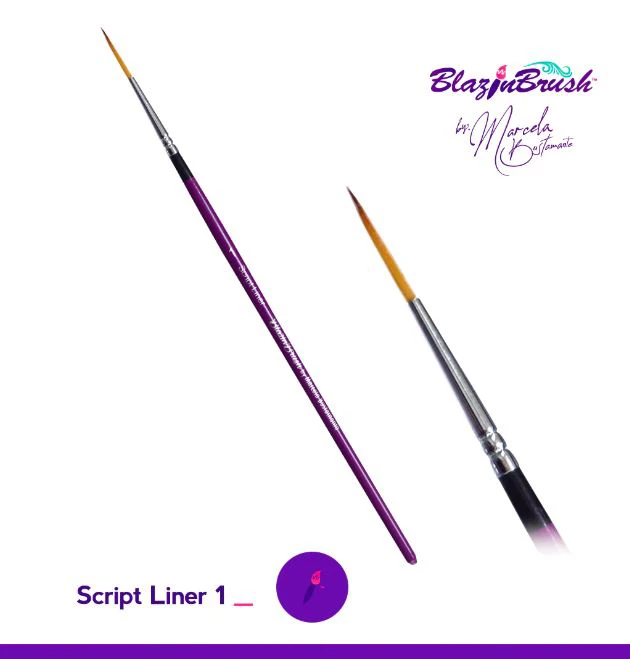 Blazin Brush By Marcela Bustamante - Script Liner #1 (SL1) 3 Blazin Brush By Marcela Bustamante - Script Liner #1 (SL1)
