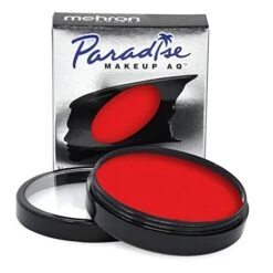 Mehron Paradise Neon UV Red Face Paint - Vulcan (40g) -Face Painting Supplies Store 0021571 mehron paradise neon uv red face paint vulcan 40g