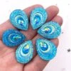 Big Peacock Tear Drop Gems - Blue - 13x18mm (20pk) - BPTB20 -Face Painting Supplies Store 0021670 big peacock tear drop gems blue 13x18mm 20pk bptb20