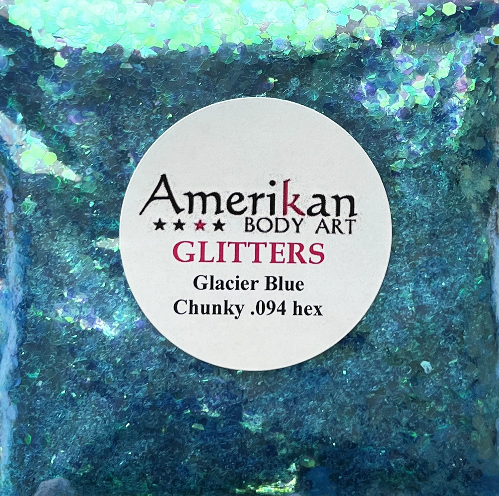 ABA Loose Chunky Glitter - Glacier Blue (1oz Bag /28g) 3 ABA Loose Chunky Glitter - Glacier Blue (1oz Bag /28g)
