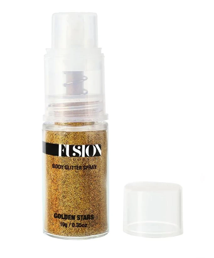 Fusion Body Art - Golden Stars - Holographic Gold Glitter (10g) 4 Fusion Body Art - Golden Stars - Holographic Gold Glitter (10g) - Image 2