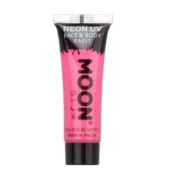 Moon Glow - Neon UV Face & Body Paint - Intense Pink (12ml)