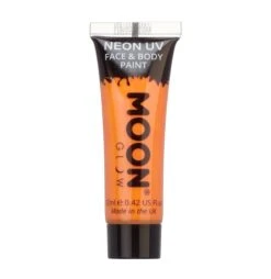 Moon Glow - Neon UV Face & Body Paint - Intense Orange (12ml)