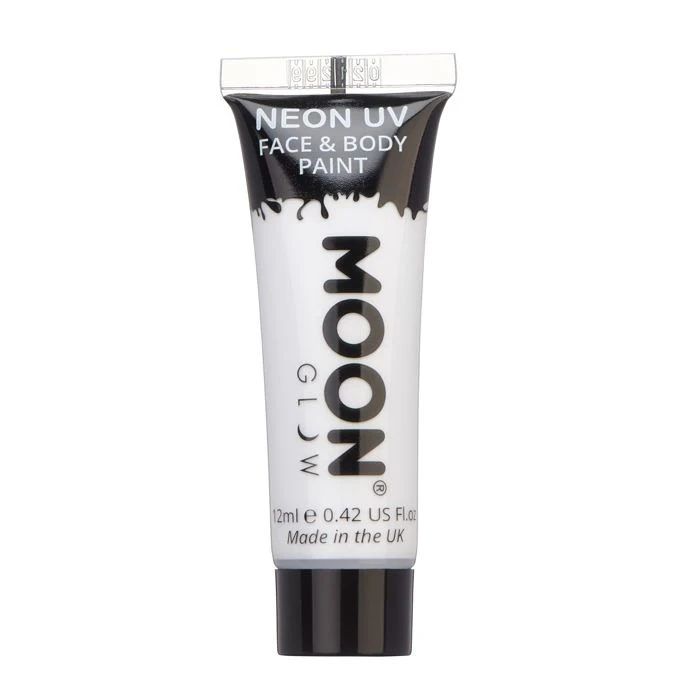 Moon Glow - Neon UV Face & Body Paint - White (12ml) 3 Moon Glow - Neon UV Face & Body Paint - White (12ml)