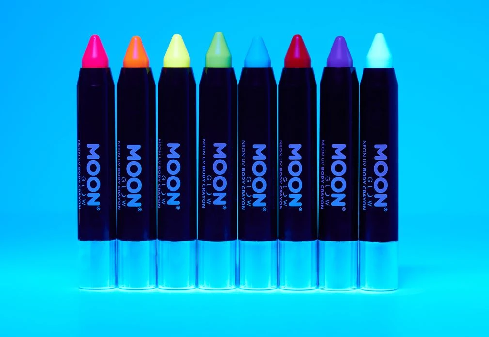 Moon Glow - Neon UV Body Crayons - Intense Orange (3.5g) 5 Moon Glow - Neon UV Body Crayons - Intense Orange (3.5g) - Image 3