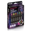 Moon Glow - Intense Neon UV Body Crayons - Set Of 6 (6x3.5g) -Face Painting Supplies Store 0022714 moon glow intense neon uv body crayons set of 6 6x35g