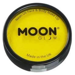 Moon Glow Neon UV - Pro Face Paint Cake - Yellow (36g)