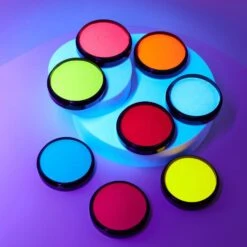 Moon Glow Neon UV - Pro Face Paint Cake - Red (36g) 10 Moon Glow Neon UV - Pro Face Paint Cake - Red (36g) -Face Painting Supplies Store 0022762 moon glow neon uv pro face paint cake red 36g