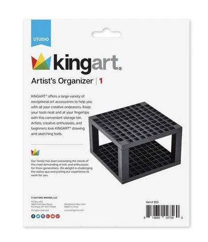 King Art Artist's Organizer - 96 Hole Plastic Brush Holder #903 8 King Art Artist's Organizer - 96 Hole Plastic Brush Holder #903 - Image 6
