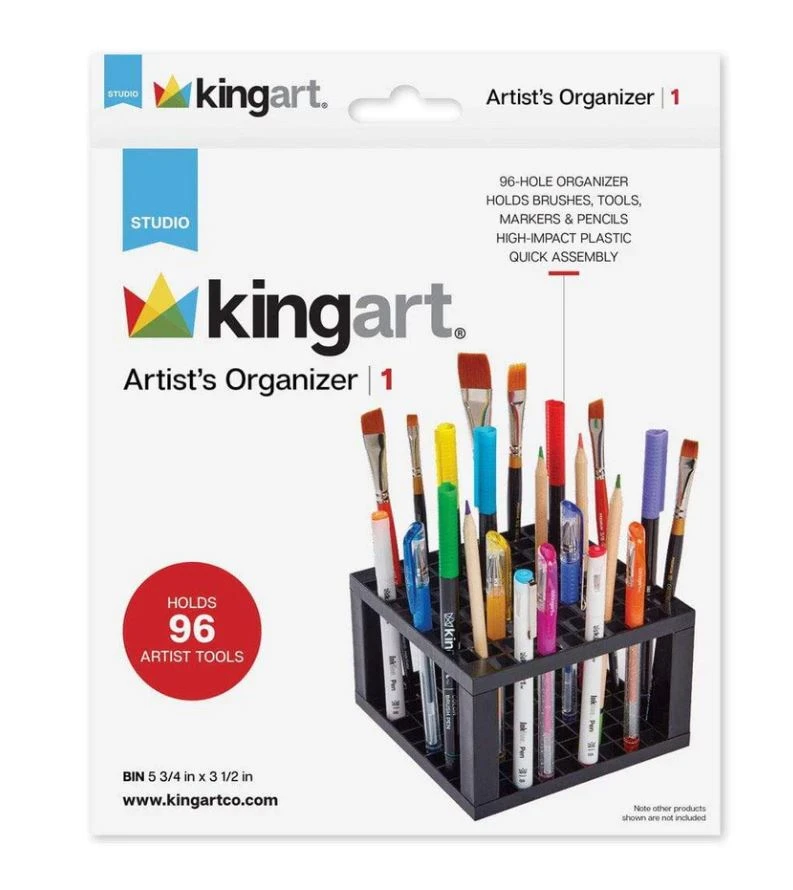 King Art Artist's Organizer - 96 Hole Plastic Brush Holder #903 3 King Art Artist's Organizer - 96 Hole Plastic Brush Holder #903