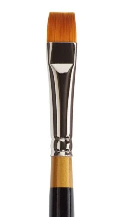 KingArt Original Gold 9450 - Premium Golden Taklon - Chisel Blender Brush #10