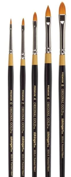 King Art Original Gold 9515 Pointed Filbert #6 7 King Art Original Gold 9515 Pointed Filbert #6 -Face Painting Supplies Store 0023173 king art original gold 9515 pointed filbert 6