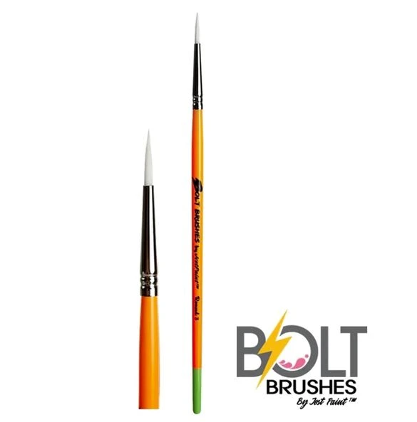 BOLT | Face Painting Brushes By Jest Paint - Firm Round #3 3 BOLT | Face Painting Brushes By Jest Paint - Firm Round #3