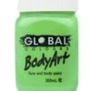 Global Colours UV Face & Body Art Liquid Paint - Neon Green 200 Ml -Face Painting Supplies Store 0024431 global colours uv face body art liquid paint neon green 200 ml