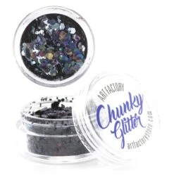 Art Factory Chunky Glitter Loose - Raven - 30ml