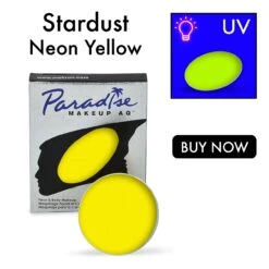 Mehron Paradise Neon UV Yellow Face Paint - Stardust (7g)