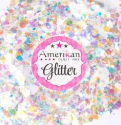 ABA Chunky Dry Glitter Blend - Holo White - 1oz Bag (Loose Glitter)