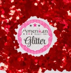 ABA Chunky Dry Glitter Blend - Candy Apple Red - 1oz Bag (Loose Glitter)