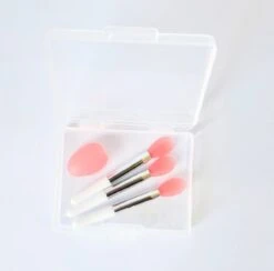 Mini Silicone Brush Set - Pink