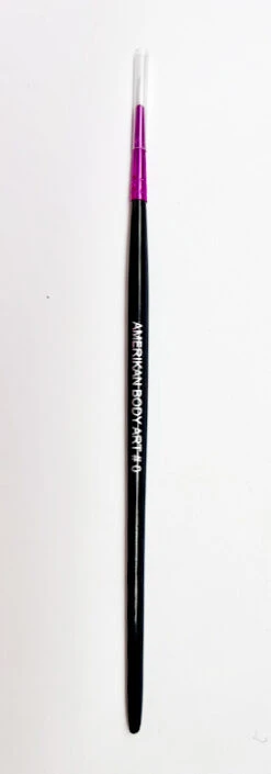 Amerikan Body Art White Taklon Brush #0 -Face Painting Supplies Store 0025451 amerikan body art white taklon brush 0