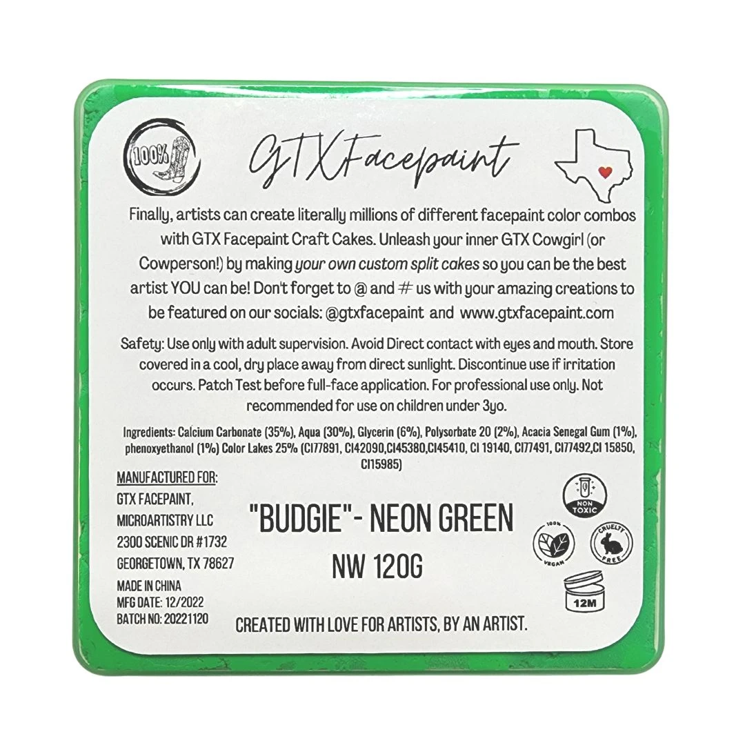 GTX Budgie - Neon Green 60g (SFX) 4 GTX Budgie - Neon Green 60g (SFX) - Image 2