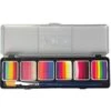 DFX Splitcake Palette Glow- Touch Of Neon (6x6G) - SP6N (SFX) -Face Painting Supplies Store 0026842 dfx splitcake palette glow touch of neon 6x6g sp6n sfx