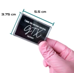 GTX Small Black One Stroke Box - EMPTY CONTAINER - 1.48" X 2.17"