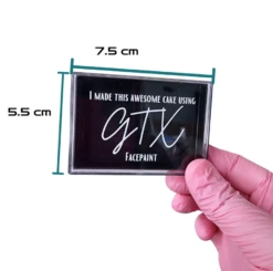 GTX Larger Black One Stroke Box - EMPTY CONTAINER - 2.17" X 3"